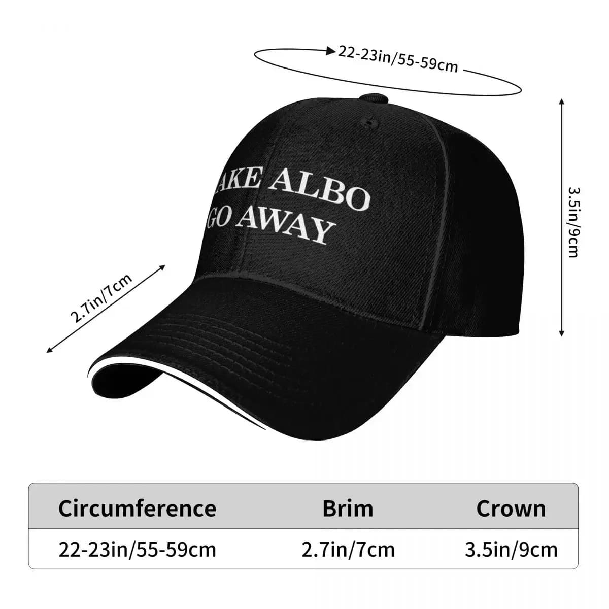 Casquette baseball personnalisable message pêche camping cadeau anniversaire