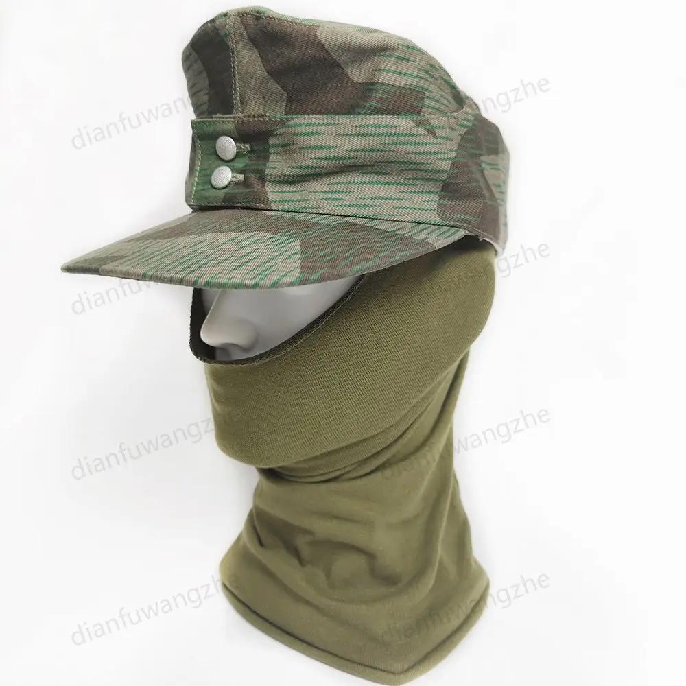 Casquette plate camouflage allemande M43 pour pêche tactique et randonnée aquatique