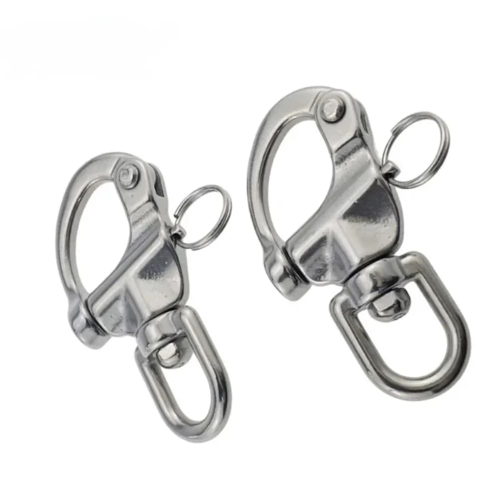 Mousquetons rotatifs en acier inoxydable 316 pour bateau, pêche et équipement marin - Accessoires de gréement
