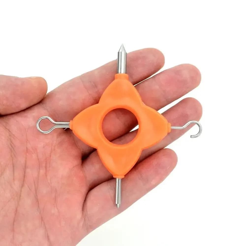 Outil nœuds pêche 4 en 1 Hirisi - nœudeuse portable pour montages carpe et D-rig rapides
