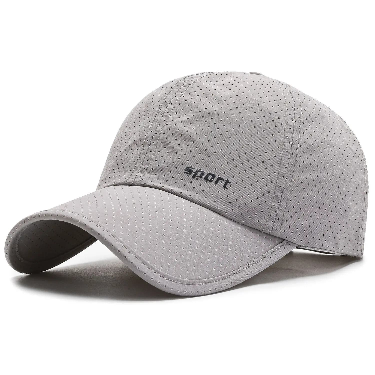 Casquette baseball outdoor séchage rapide respirante réglable pour pêche sports extérieurs