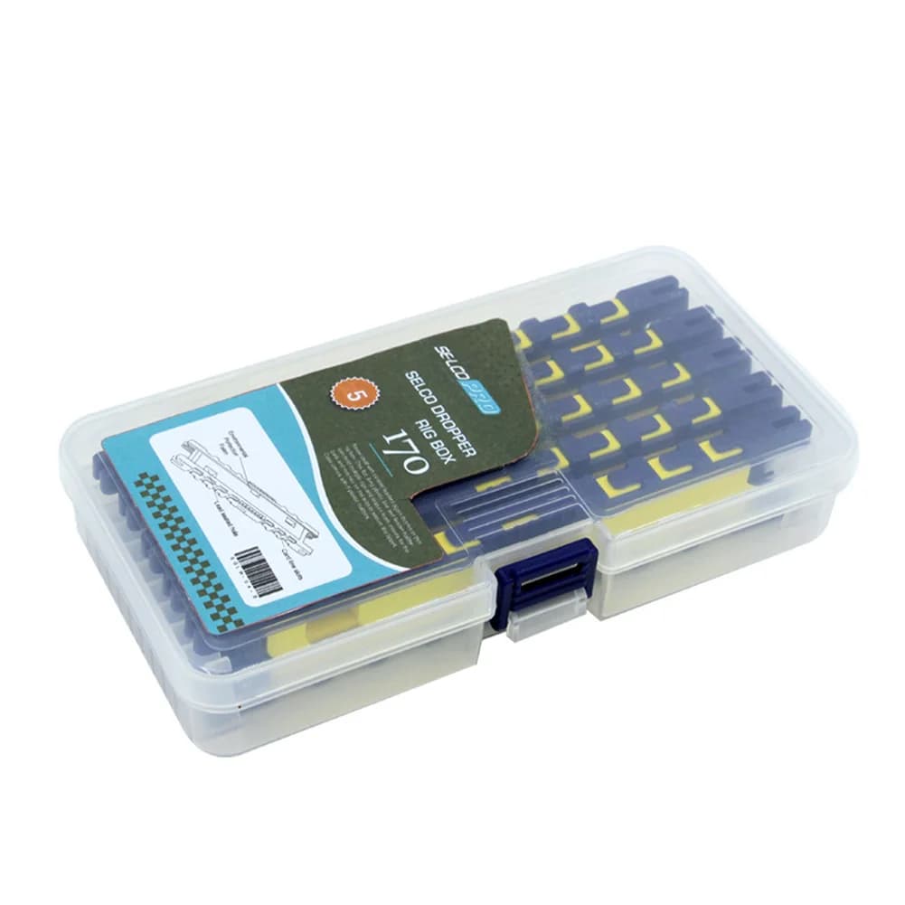 5Pcs support hameçons snellés avec boîte de rangement et enrouleur ligne pêche organisateur matériel