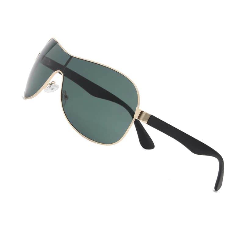 Lunettes de soleil unisexe légères monture métal pour pêcheurs voyageurs