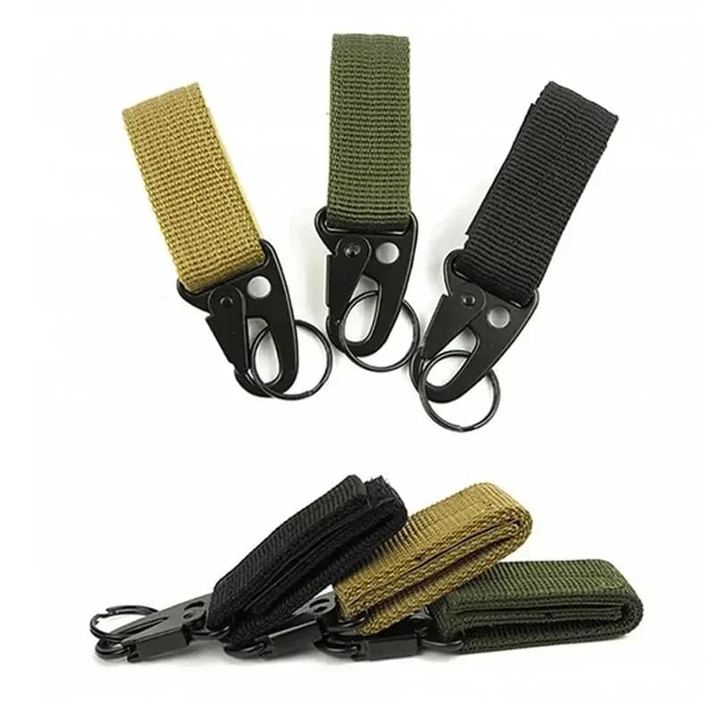 Mousquetons tactiques pour pêche - Lot 1/2/3 pièces, système MOLLE, accroche sécurisée équipement