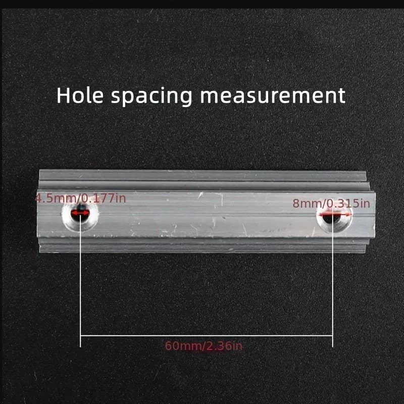 Base de visée métallique pour fronde télescopique avec fente carte et laser pêche