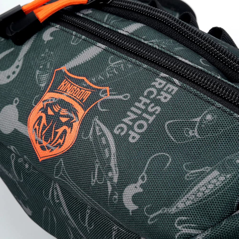Sac banane pêche tactique multifonction étanche 20x11x11cm pour leurres et accessoires de pêche sportive