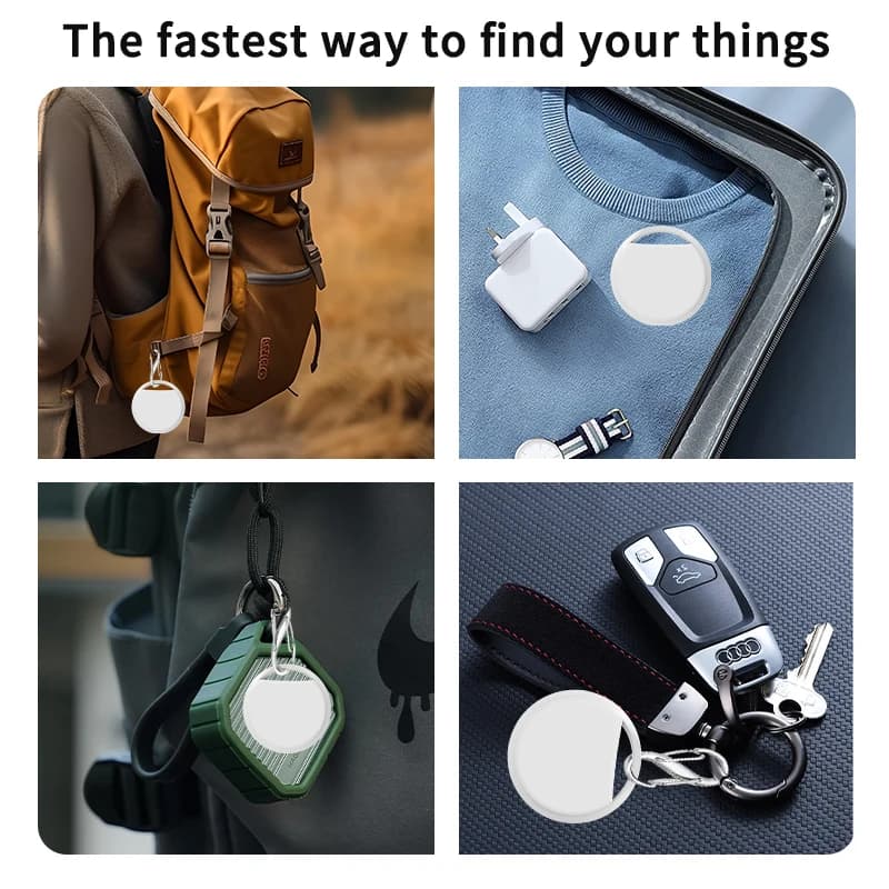 Traceur GPS Bluetooth compatible iPhone Find My avec alarme et rappels pour clés et objets personnels