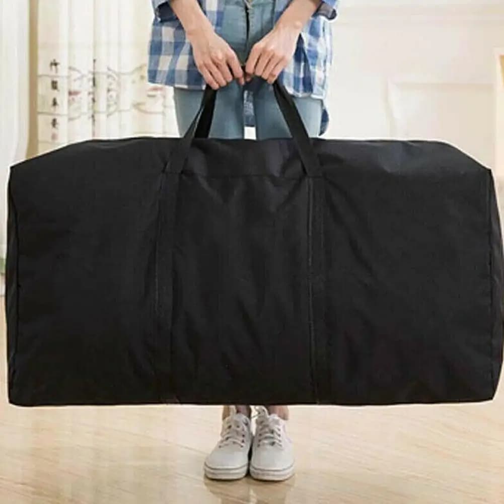 Sac de déménagement extra-large étanche 80x48x25cm - Rangement linge courses non-tissé réutilisable maison
