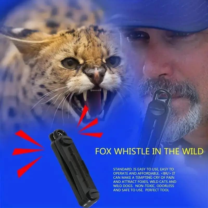 Sifflet appelant animaux portable pour chasse pêche - Accessoire appel renards chiens chats lapins