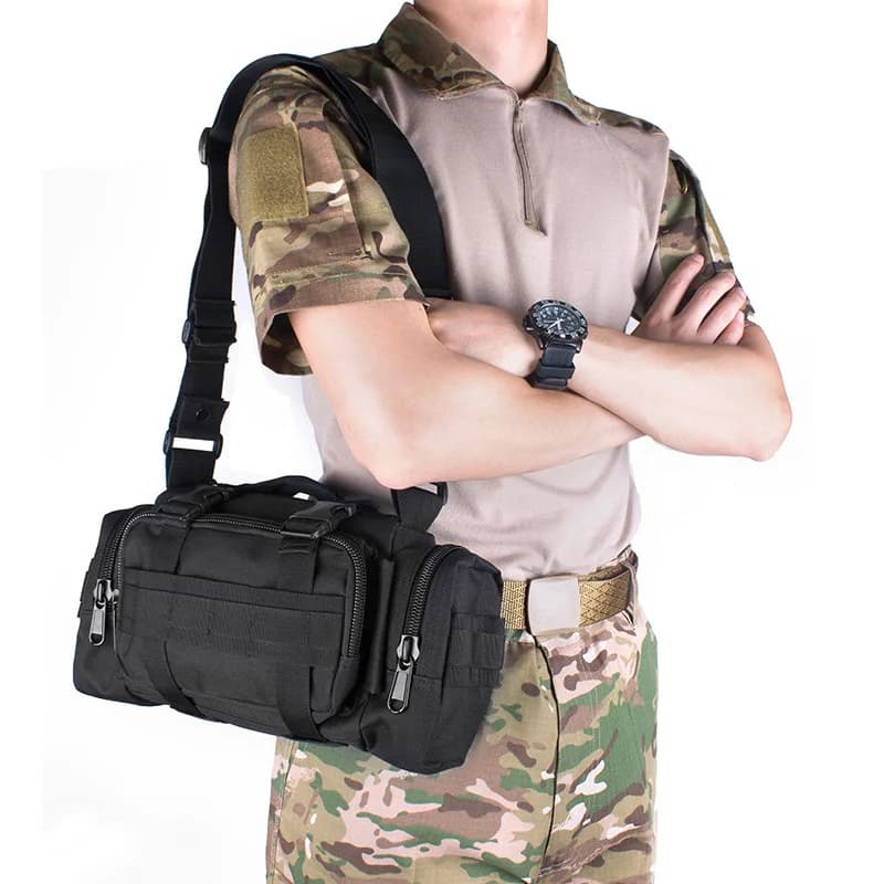 Sac banane ceinture étanche homme cross-body épaule randonnée escalade pêche camping