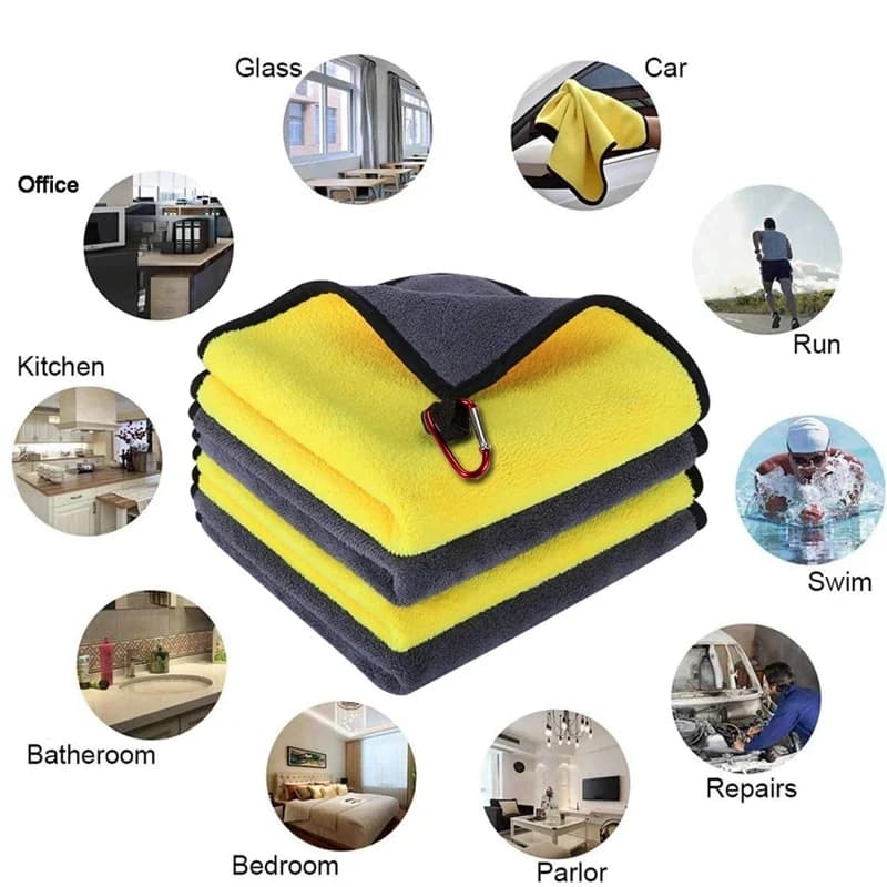 Serviette de pêche épaisse absorbante anti-adhérente - accessoire essuyage mains et vêtements extérieur