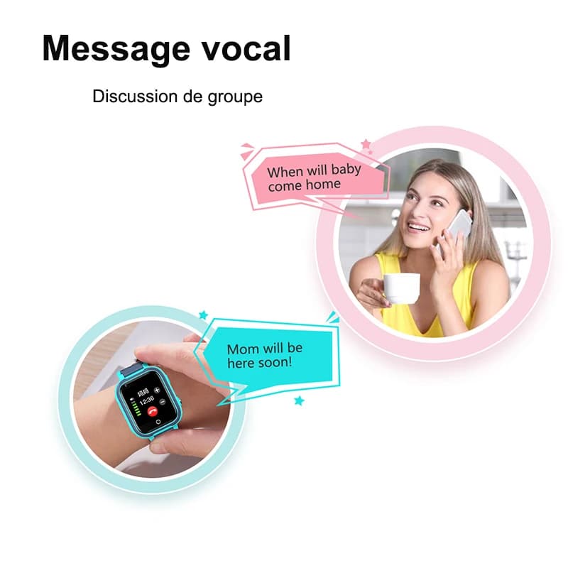 Montre Connectée Enfant LT21 4G avec GPS et Appel Vidéo - Étanche IP67 et Surveillance Parentale