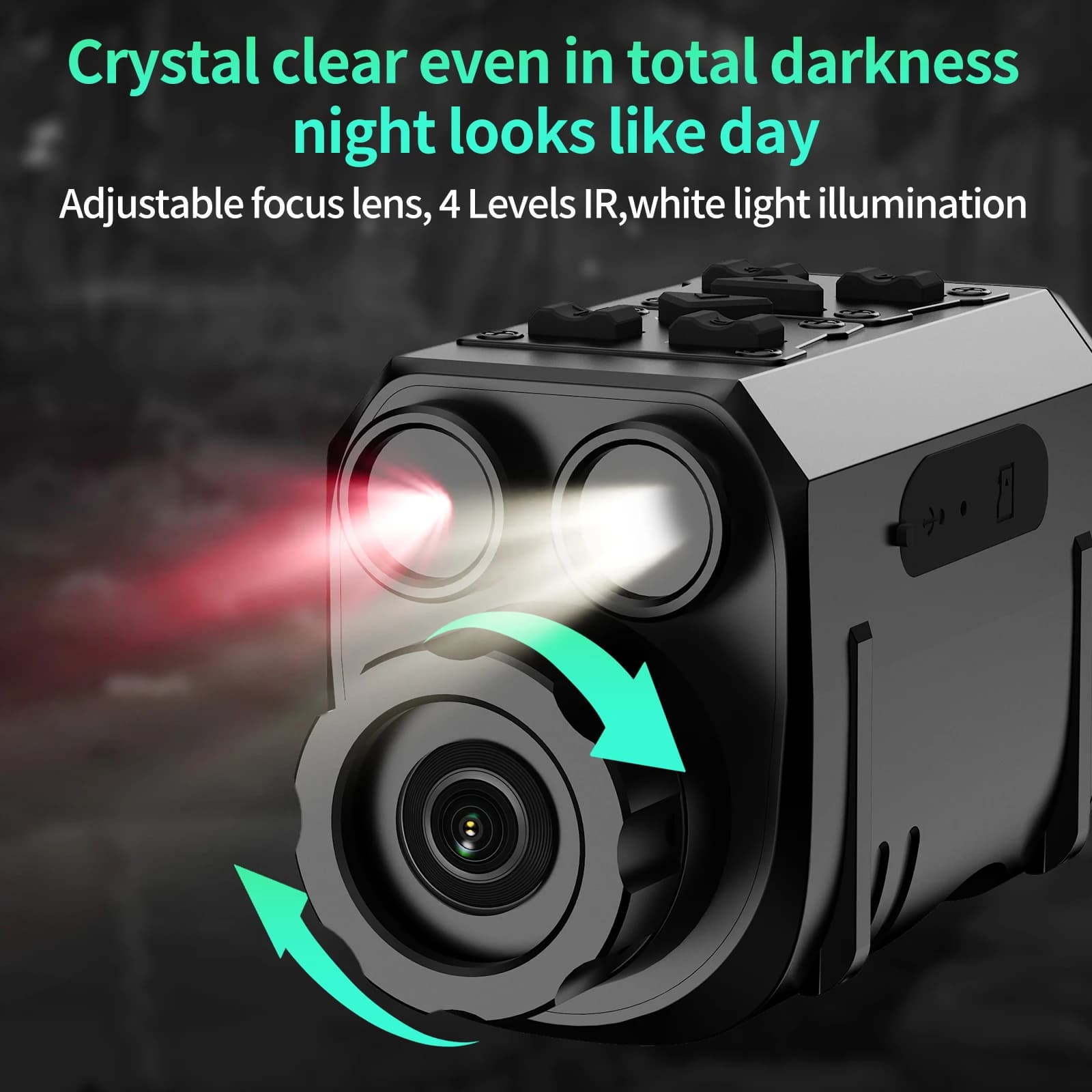 Jumelle de vision nocturne numérique 40MP avec zoom 6X - Portée 400 mètres pour pêche de nuit