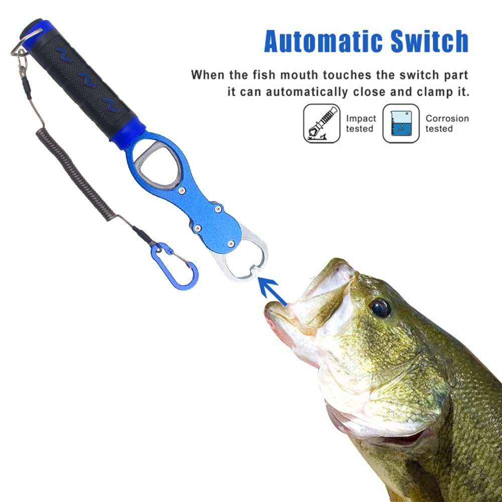 Pince à lèvres de poisson avec échelle et ligne - Outil professionnel pour pêcheurs experts