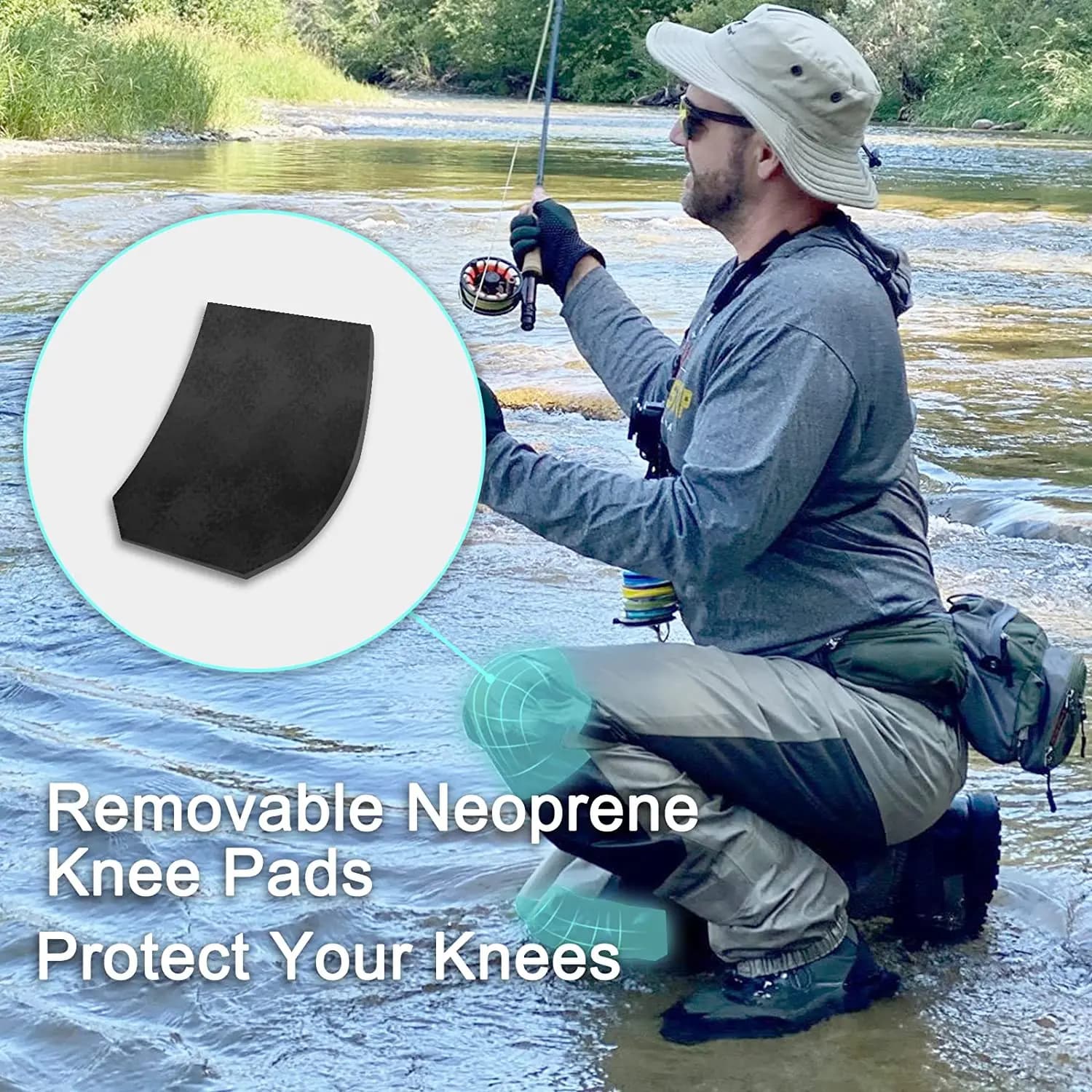 Waders hanche hommes femmes 3 plis durables respirants imperméables pieds chaussettes isolés pêche kayak