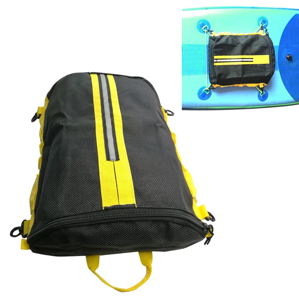 Sac de pont mesh pour paddleboard SUP kayak pêche - Poche de rangement étanche pour canoë radeau