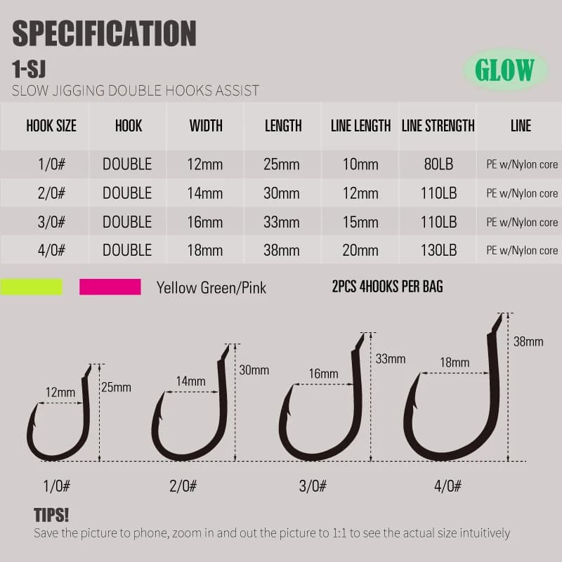 Hameçons Slow Jigging Twin Assist Mustad pour la pêche verticale du dorade et poissons de mer