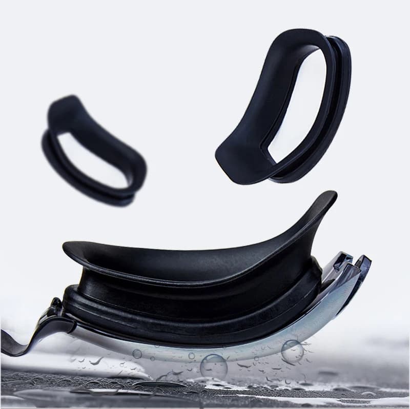 Lunettes de natation myope professionnelles - Modèle étanche anti-buée avec protection UV et bouchons