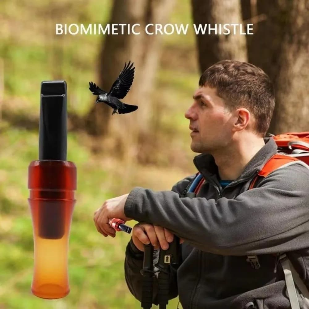 Appel corbeau bionique couleur marron son original sifflet oiseau pour chasse extérieur simulation réaliste