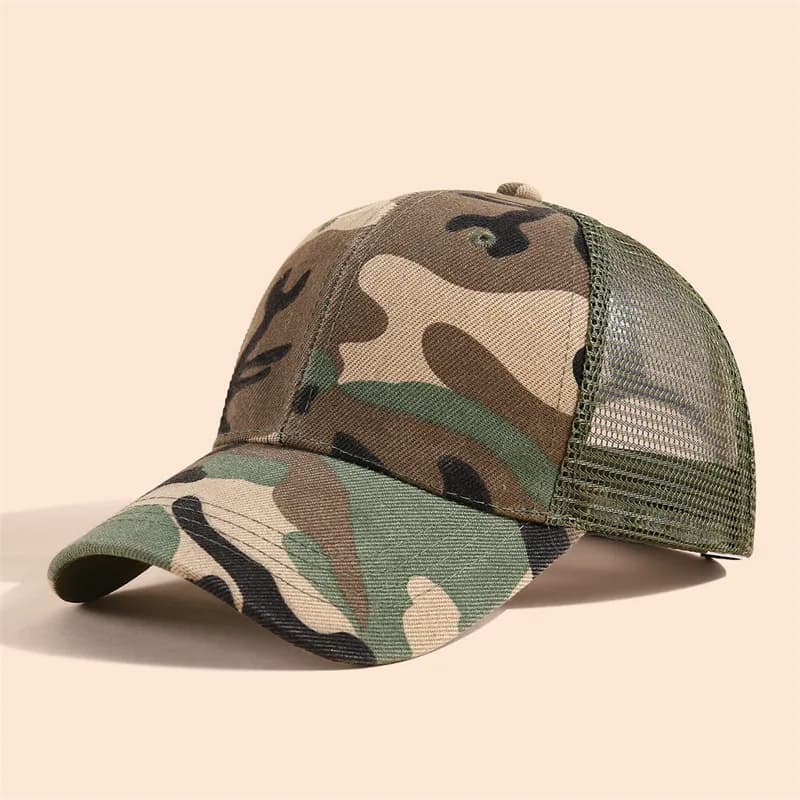 Casquette enfant camouflage pêche jungle - Baseball cap réglable coton étudiant bébé garçon fille
