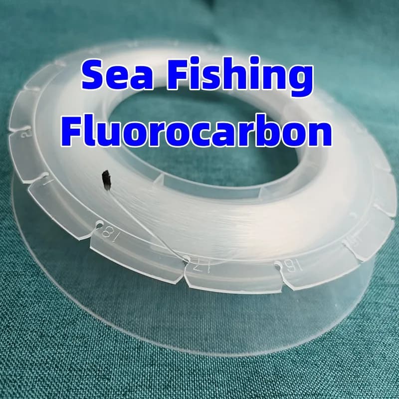 Fluorocarbone 100M 0.70mm 0.90mm Transparent pour Pêche en Mer et Pêche au Bar en Bateau