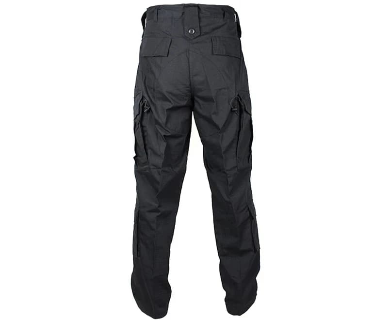 Ensemble combat BDU noir pantalon veste tactique pour pêche tir et entraînement outdoor