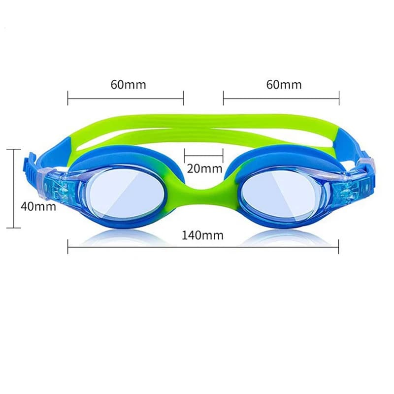Lunettes de natation enfants étanches anti-buée UV lentilles colorées professionnelles piscine