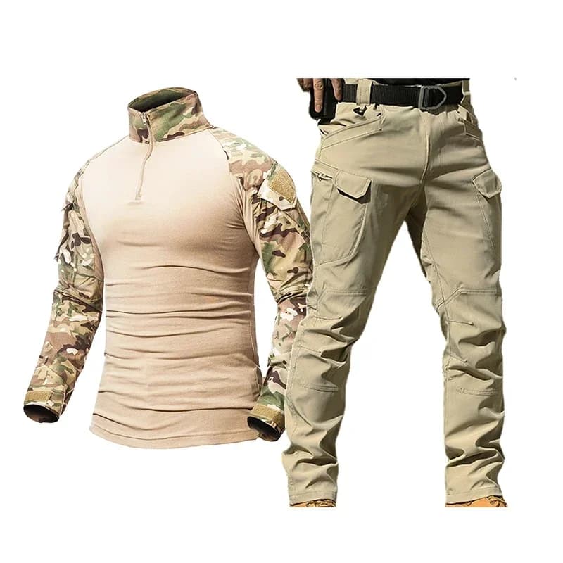 Tenue camouflage tactique IL Multicam Black - Set chasse et pêche discret pour activités outdoor