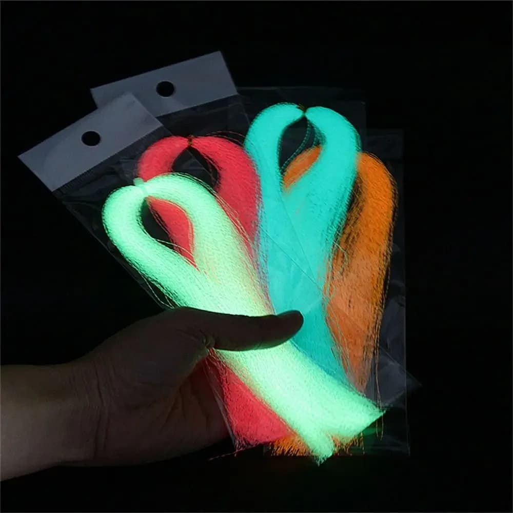 Flashabou lumineux holographique pour fabrication de leurres - 250 brins scintillants
