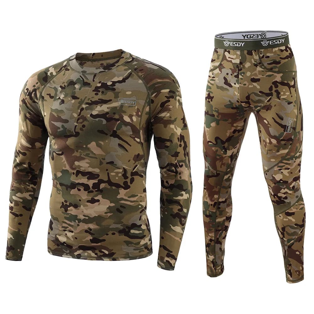 Ensemble thermique Ghillie chasse hiver polaire pêche camping randonnée montagne ajusté