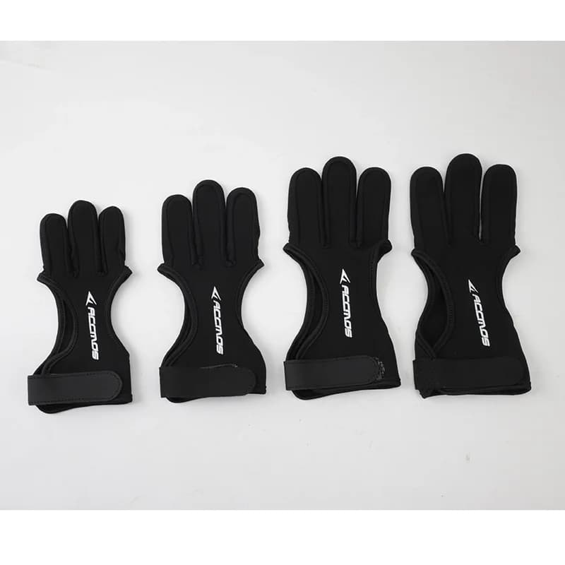 Protège-main 3 doigts archerie pêche chasse respirant accessoire outdoor réglable