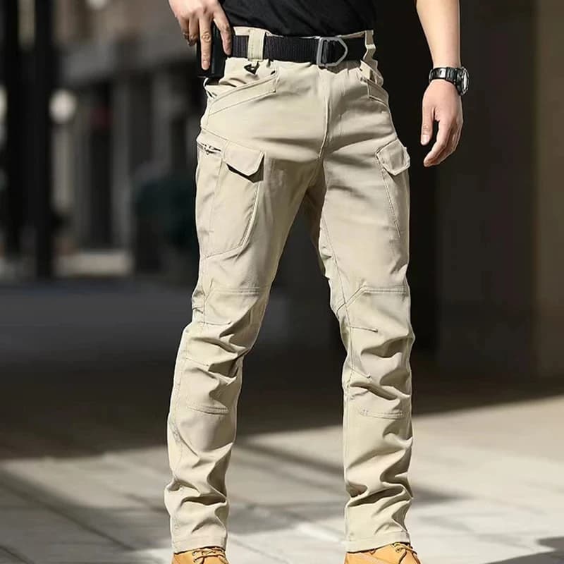 Pantalon tactique automne homme pêche travail cargo imperméable multi-poches résistant camouflage
