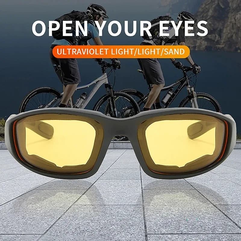 Lunettes cyclisme extérieur protection yeux ski pêche tactiques sport éponge bloque efficacement 1 pièce