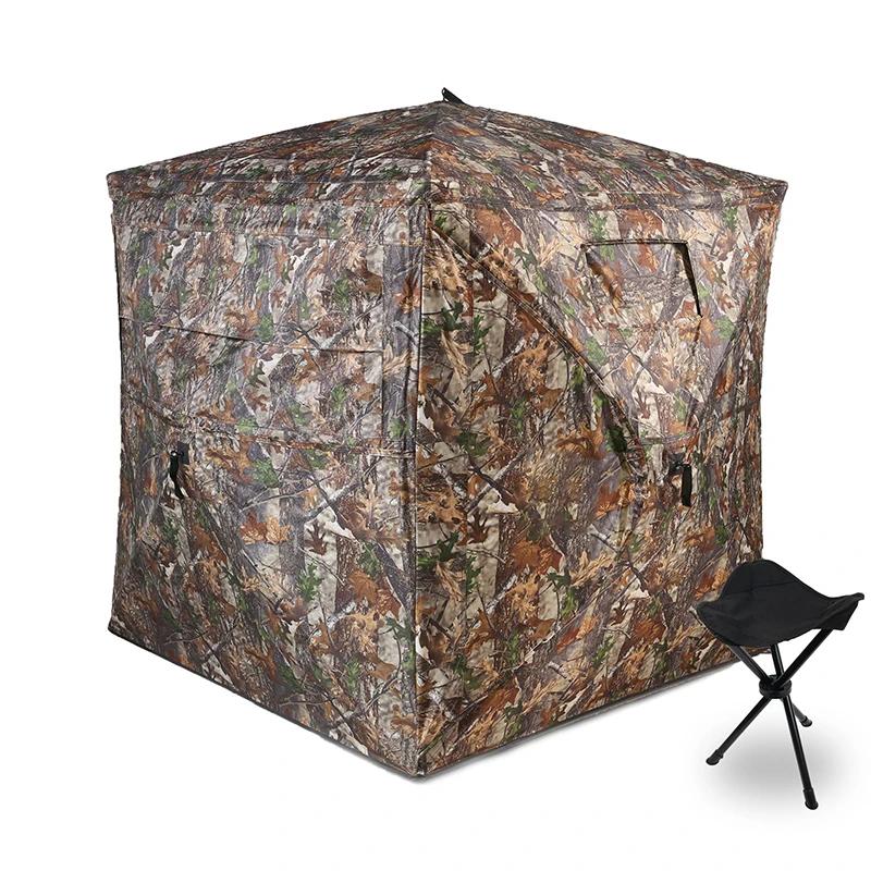 Tente camouflage automatique pop-up 270° - Affût portable 2-3 personnes avec sac transport