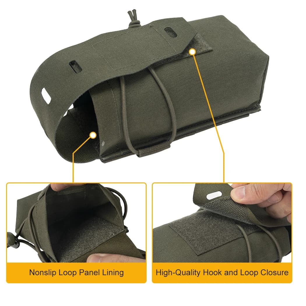 Poche double chargeur 5.56 MOLLE tactique IDOGEAR pour chasse et pêche sous-marine
