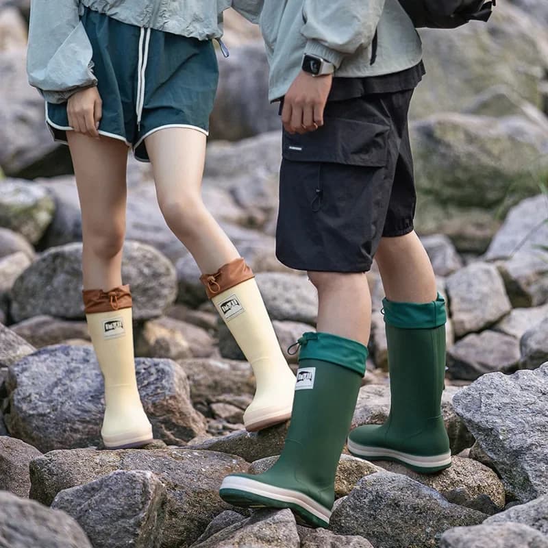 Bottes de pêche couple imperméables pour pêche en duo sur berges françaises