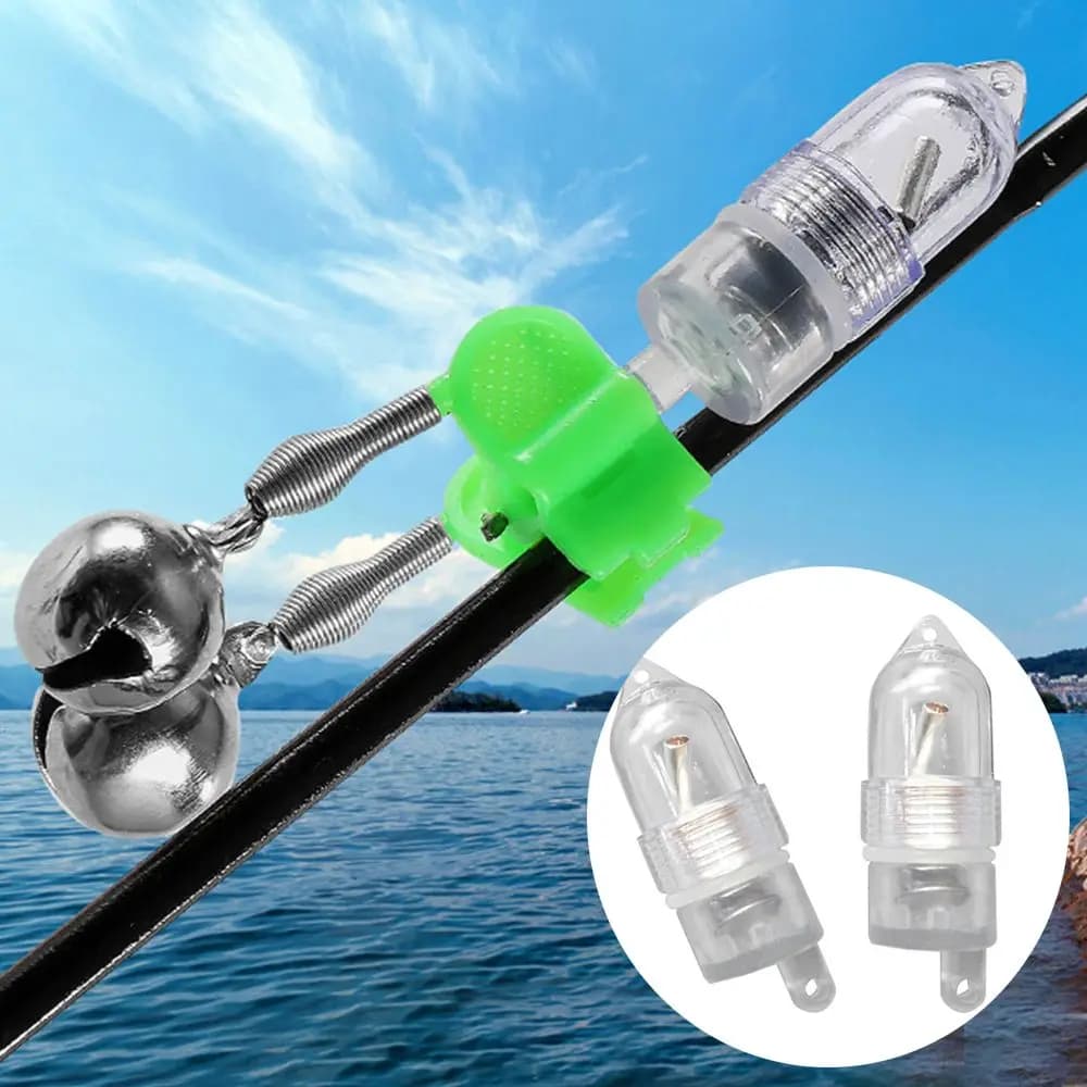Alarme de touche pêche LED portable - Détecteur sonore lumineux haute qualité pour morsures