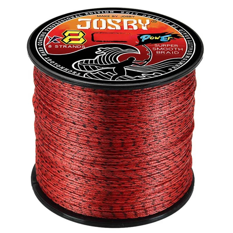 Ligne de pêche tressée JOSBY 8 brins multifilament PE 8X pour mer eau salée et eau douce
