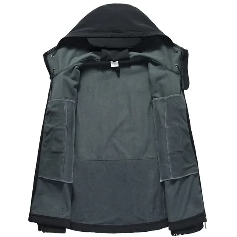 Veste tactique homme 2024 soft shell techwear coupe-vent imperméable chaude