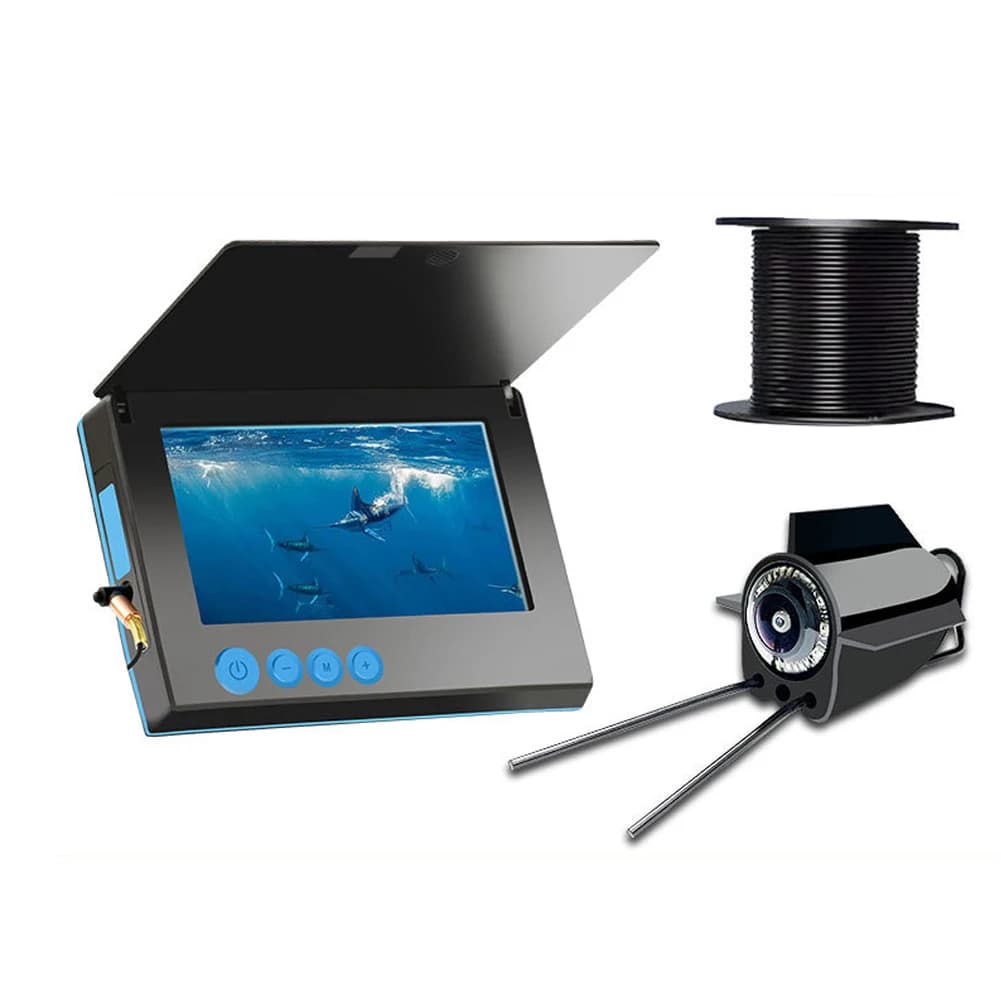 Caméra pêche sous-marine HD 4.3/5 pouces étanche avec vue large 220° pour lac et glace
