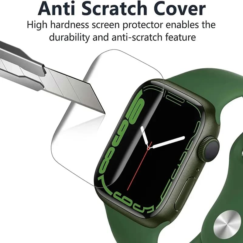 Protections écran hydrogel 5 pièces pour Apple Watch Ultra 49mm et modèles 40-45mm pêche étanche