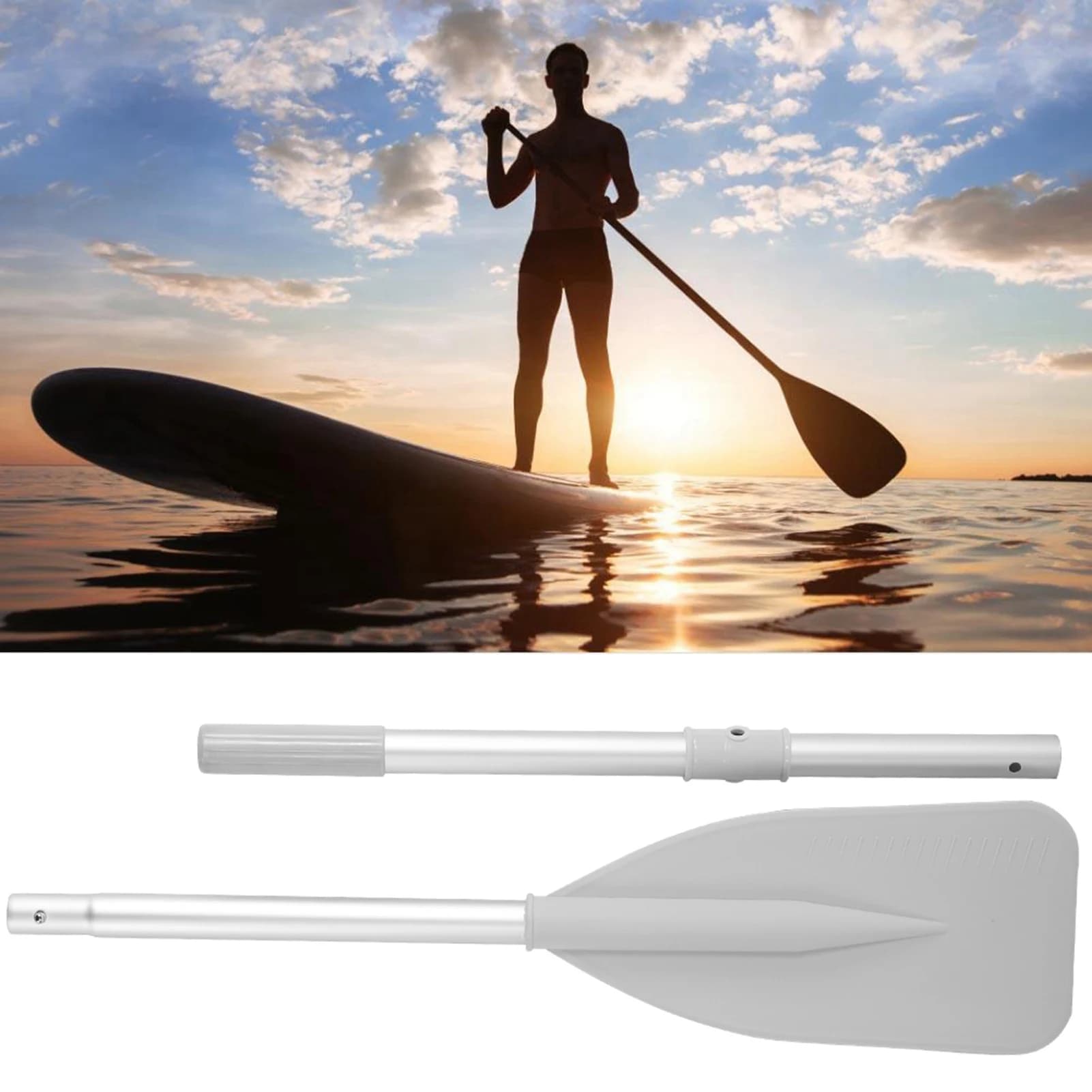 Pagaie aluminium haute résistance pour bateau gonflable canoë kayak pêche sport nautique