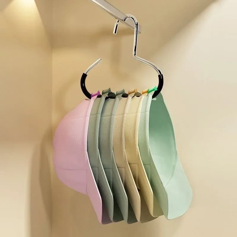 Porte-chapeaux anneau cercle durable accroche non marquant pour rangement pêche accessoires