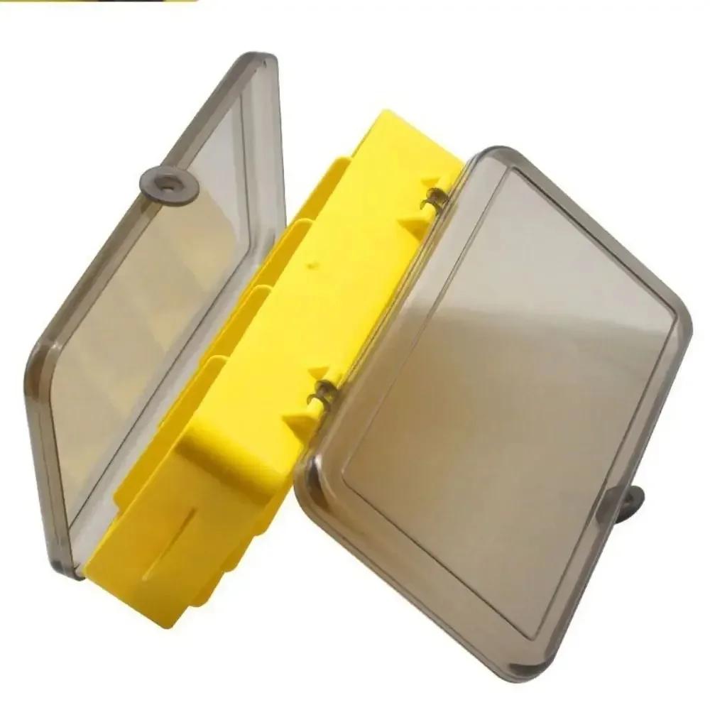Boîte pêche double face éponge - Rangement leurres hameçons accessoires carpe portable