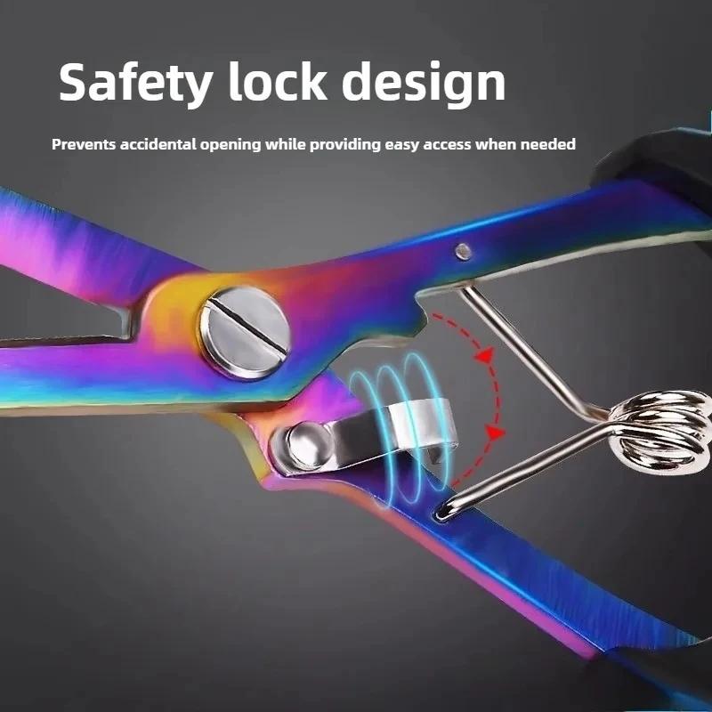 Coupe-fil ergonomique anti-dérapant et coupe-noeuds haute résistance pour pêche