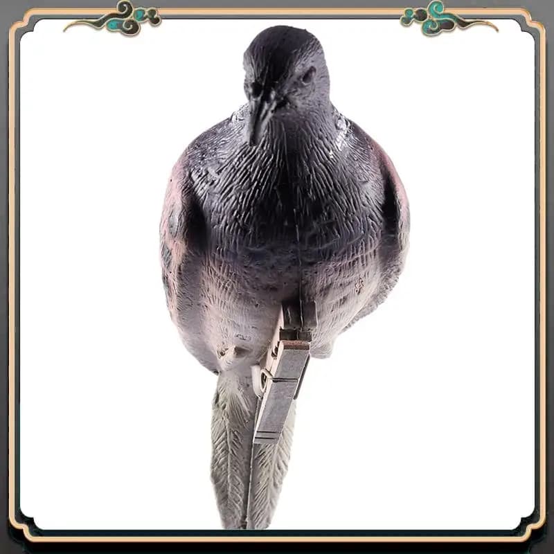 Kit premium 4 leurres pigeons bioniques - Protection jardin et appâts chasse oiseaux réalistes