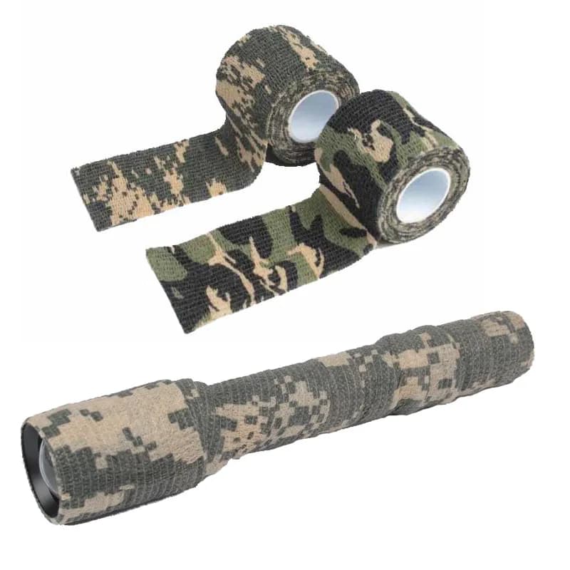 Ruban camouflage réutilisable invisible - Fixation discrète équipement pêche