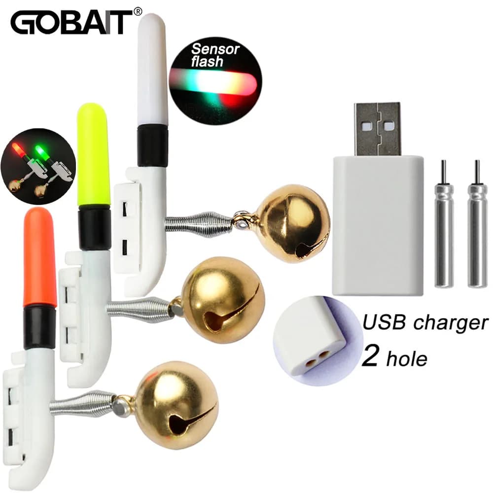 Lampe clip LED lumineuse CR425 rechargeable USB - Alarme de touche pour pêche nocturne avec batterie 3.6V