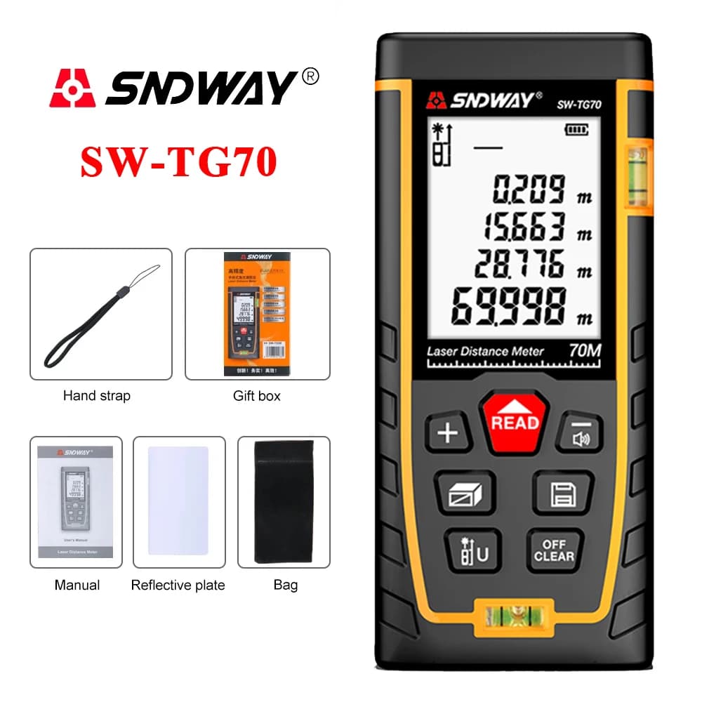 Télémètre laser SNDWAY avec auto-étalonnage - Mesure distance surface volume pour pêche