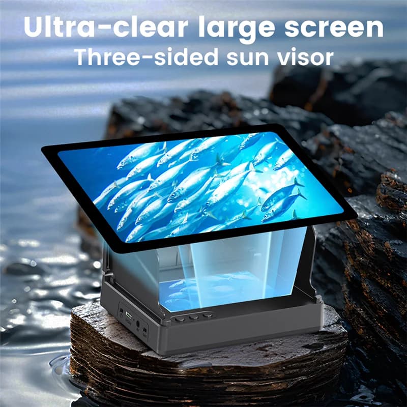 Caméra pêche portable main 1080P 4.3 pouces LCD avec vision nocturne pour observation sous-marine des poissons